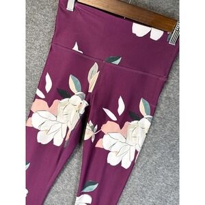 Athleta Elation Floral Leggings Womens XXS Purple Magnolia Stretch Workout Tight